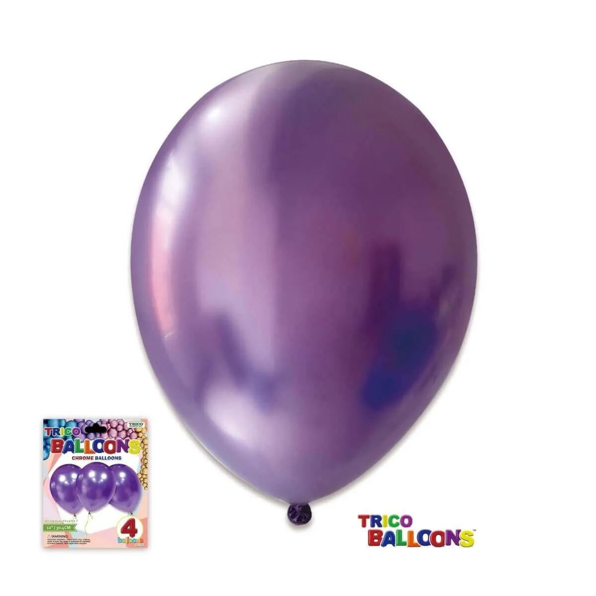 12" Chrome Purple Latex - 4 count