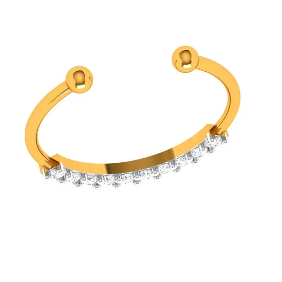 22k Glittery Yellow Gold Nath