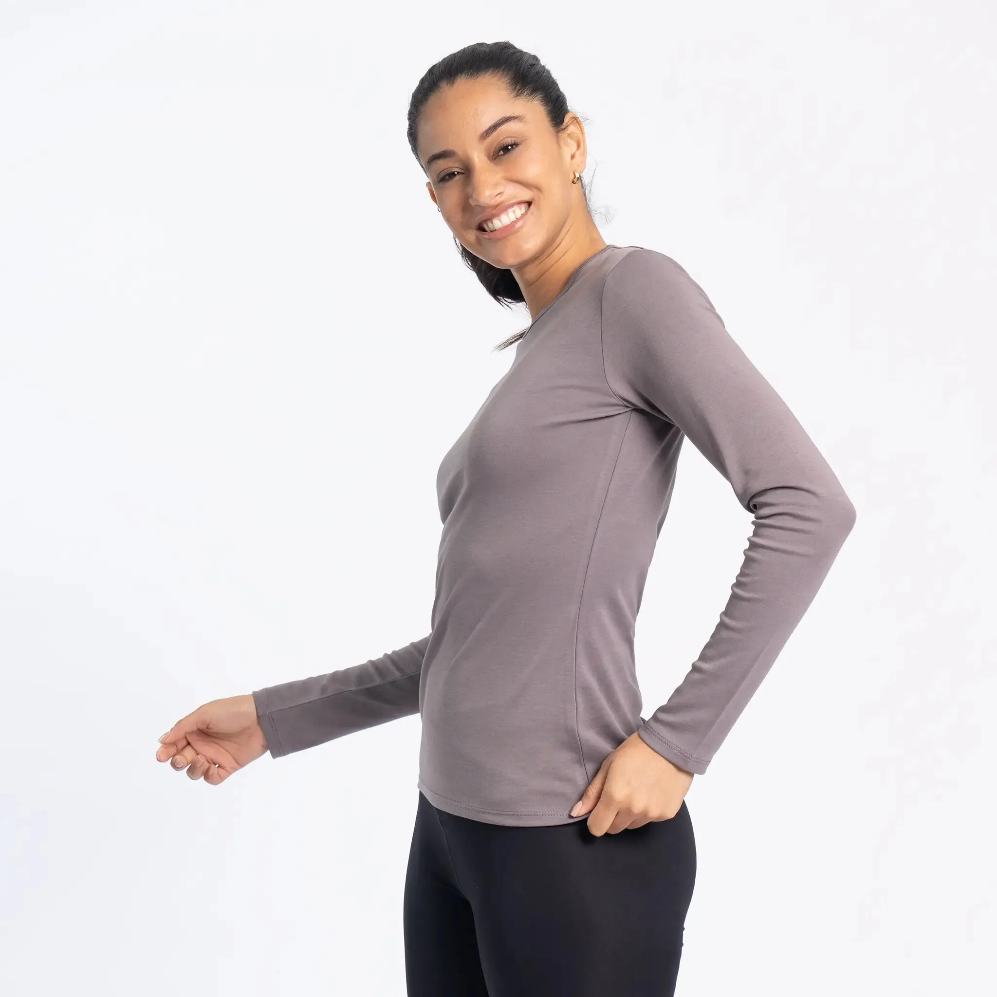 3 Pack - Women's Organic Pima Cotton Long Sleeve Shirts