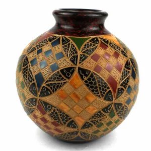 4 inch Geometric Squares Vase Esperanza en Accion