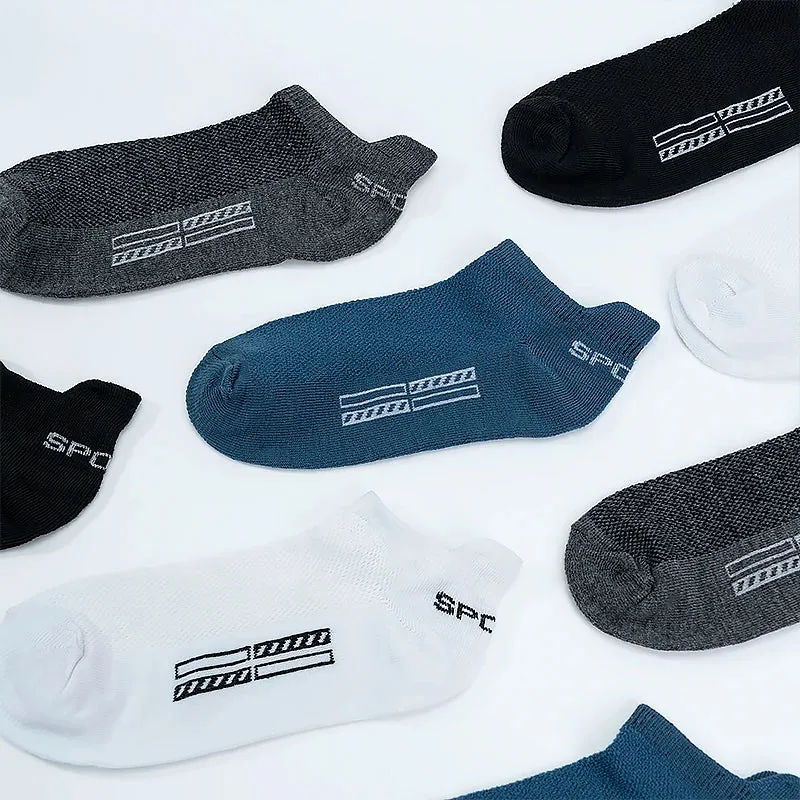 5 Pairs Breathable Cotton Sports Socks