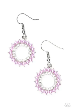 A Proper Lady Purple Paparazzi Earrings