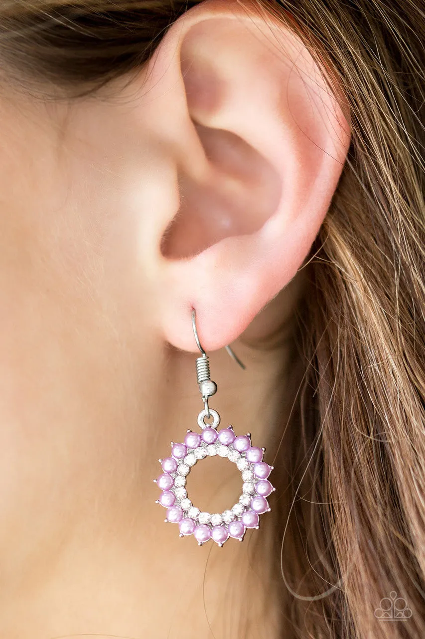 A Proper Lady Purple Paparazzi Earrings