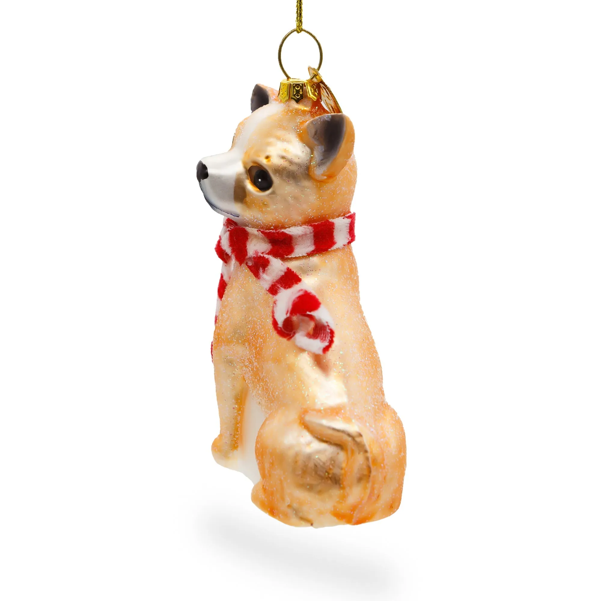 Adorable Chihuahua Dog - Blown Glass Christmas Ornament