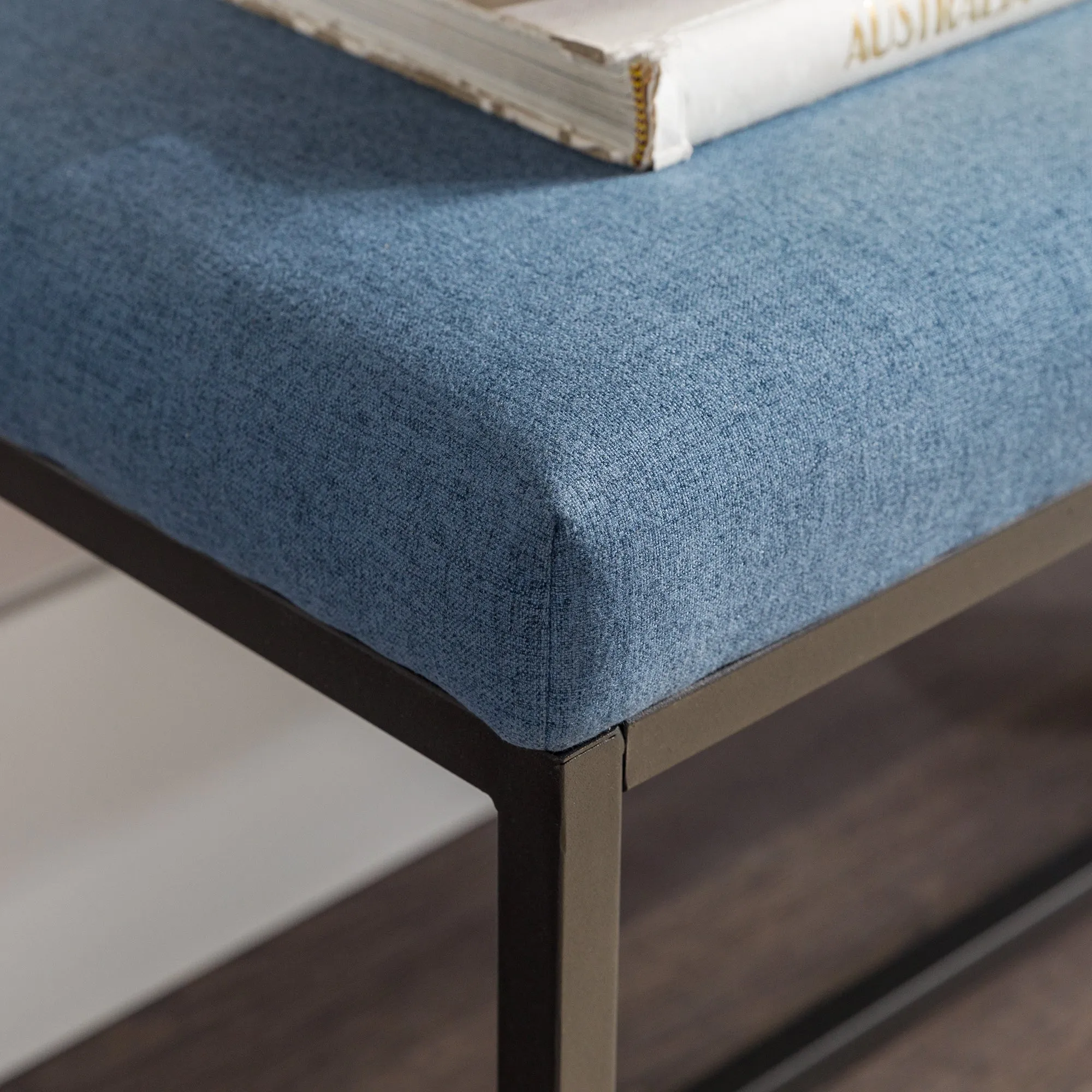 Ambrose Modern Minimalist Upholstered Fabric Entry Bench