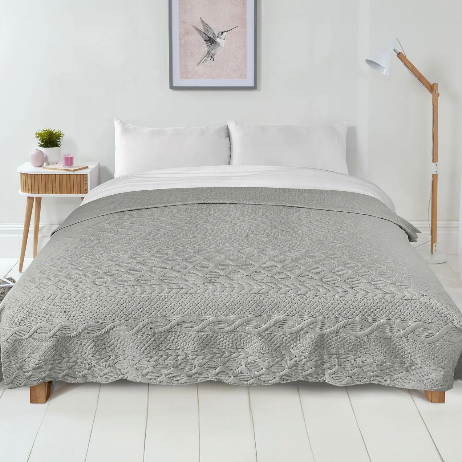 Aran Silver Bedspread