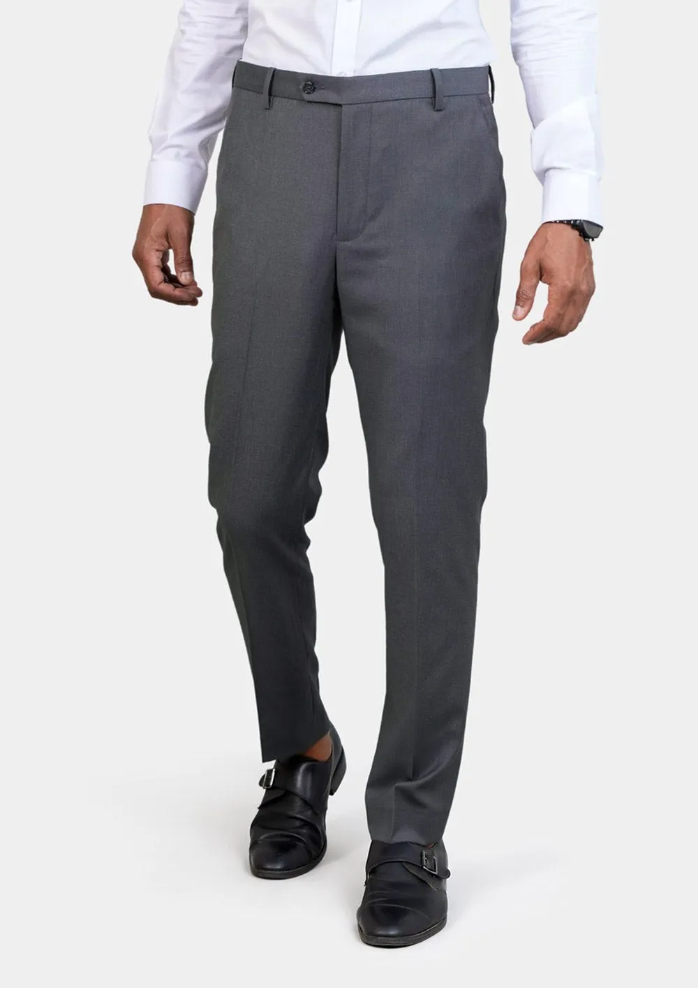 Astor Grey Charcoal Crosshatch Suit