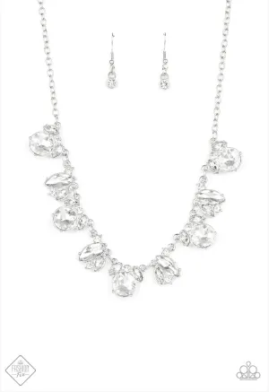 BLING to Attention  - White Necklace  - Paparazzi Accessories