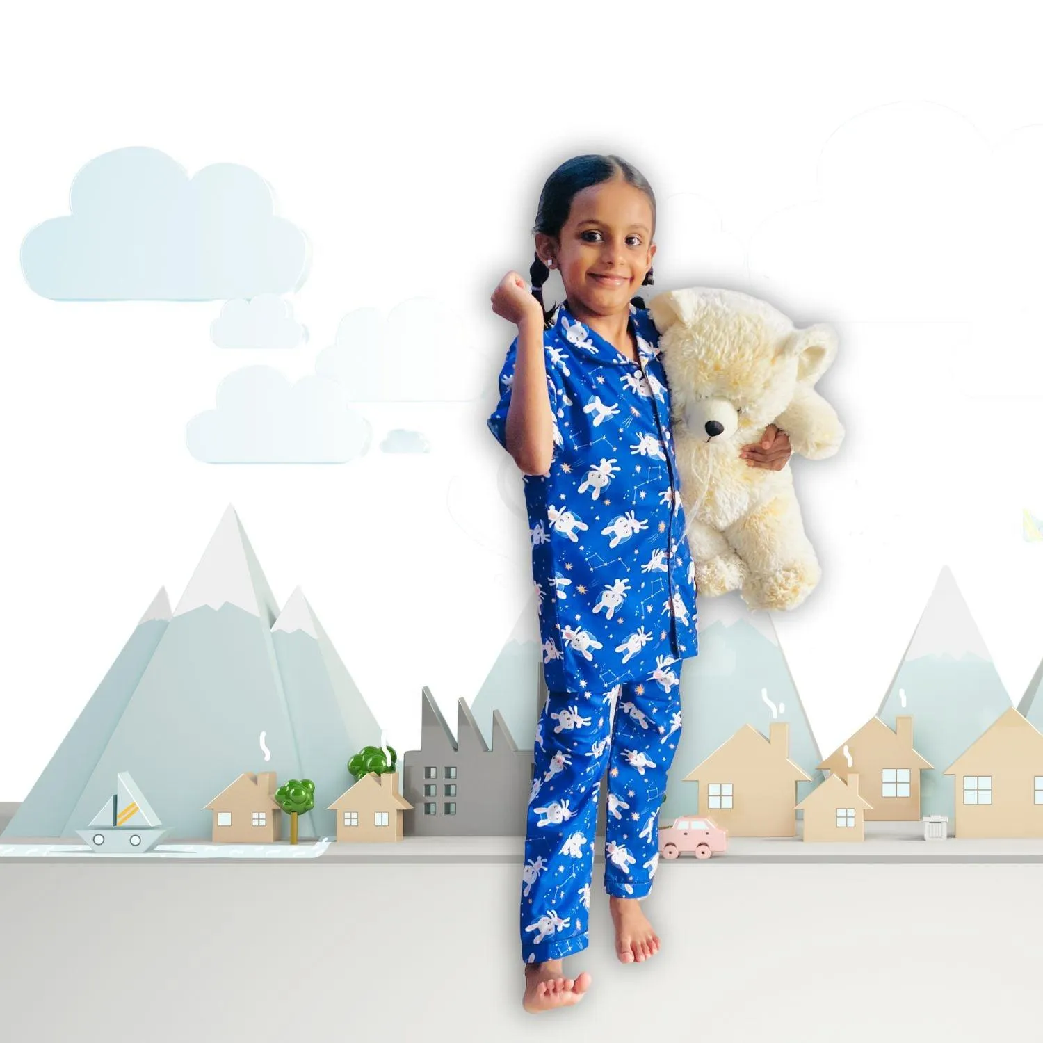 Bunny Space Pajama Set