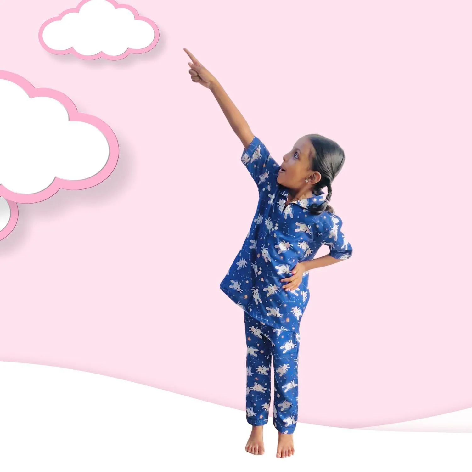 Bunny Space Pajama Set