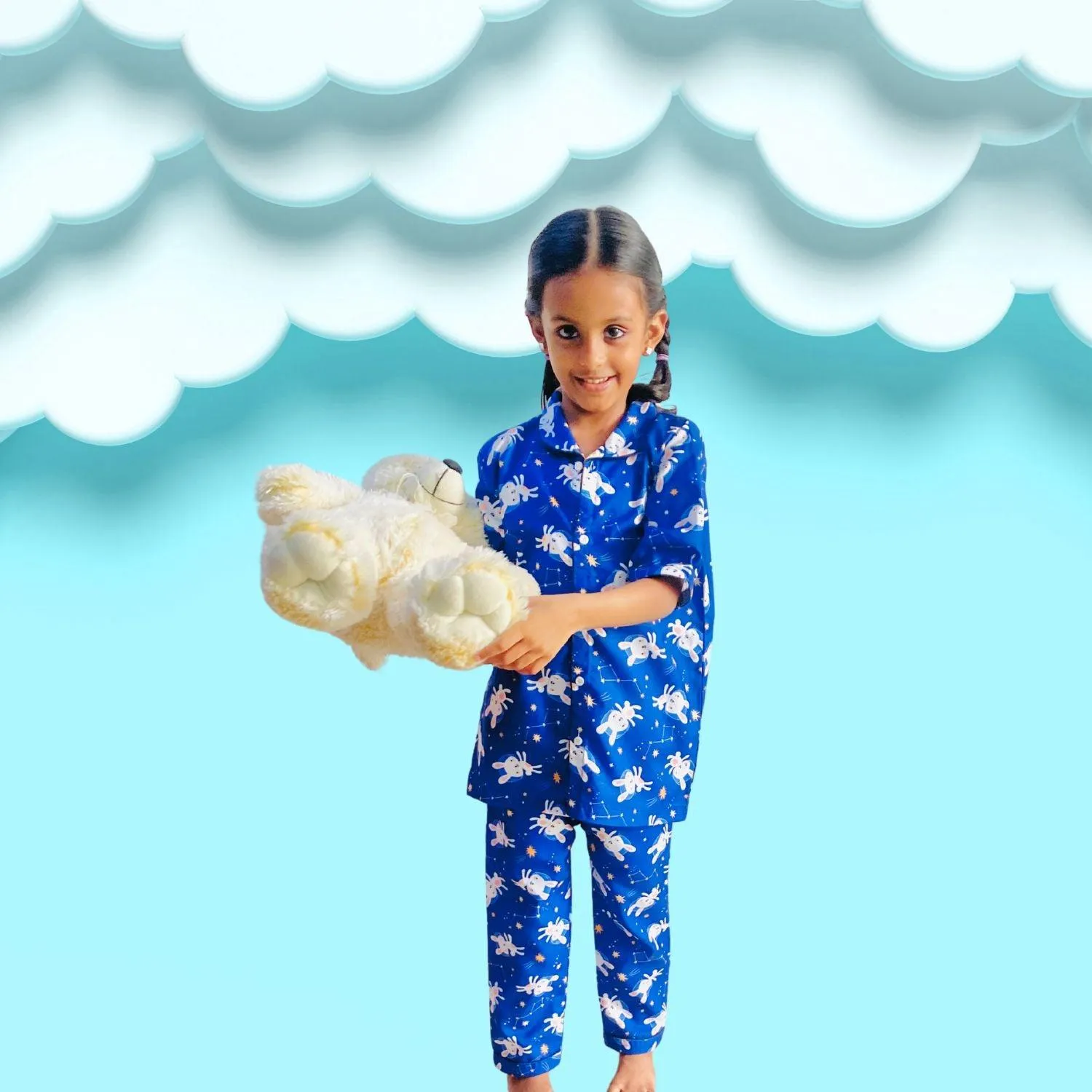 Bunny Space Pajama Set