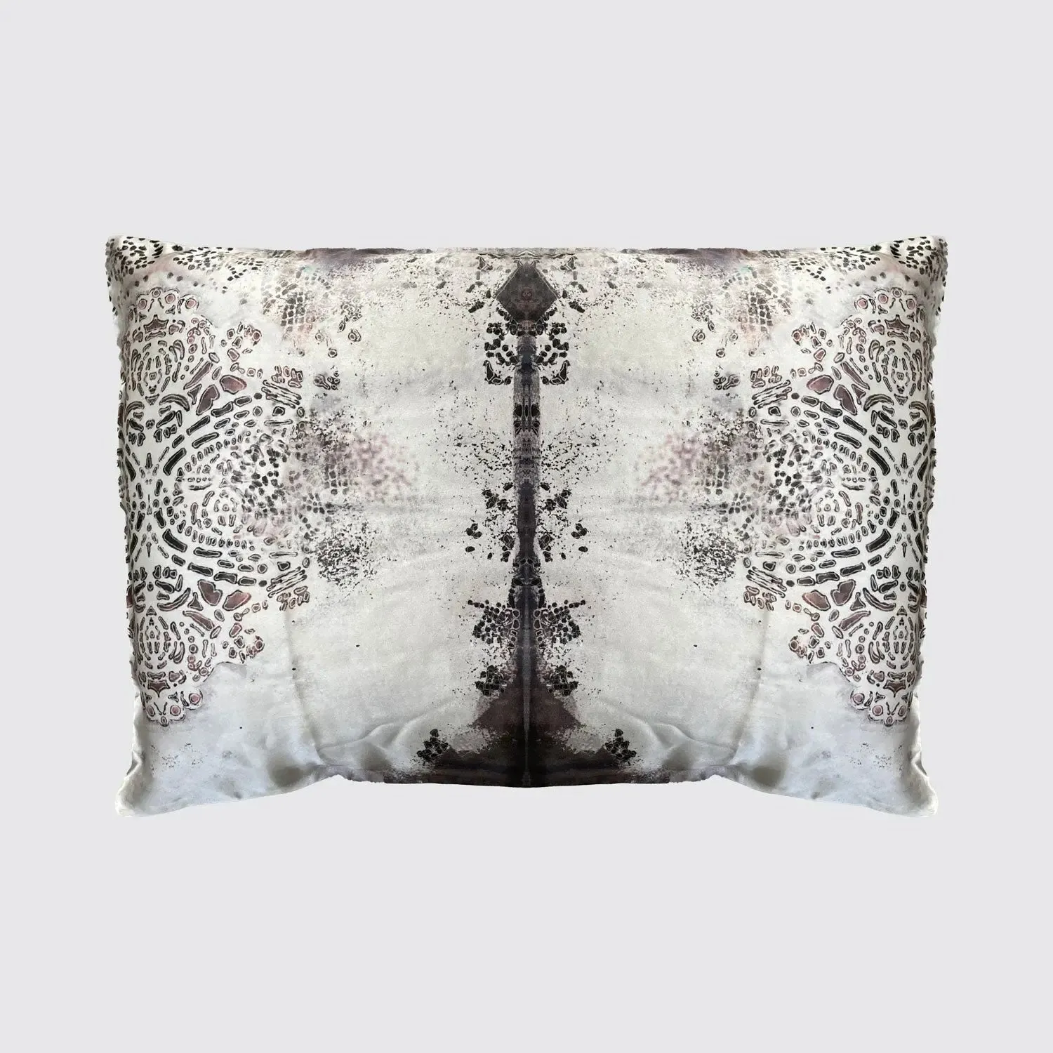 Burano Purple Grey Silk Pillowcase