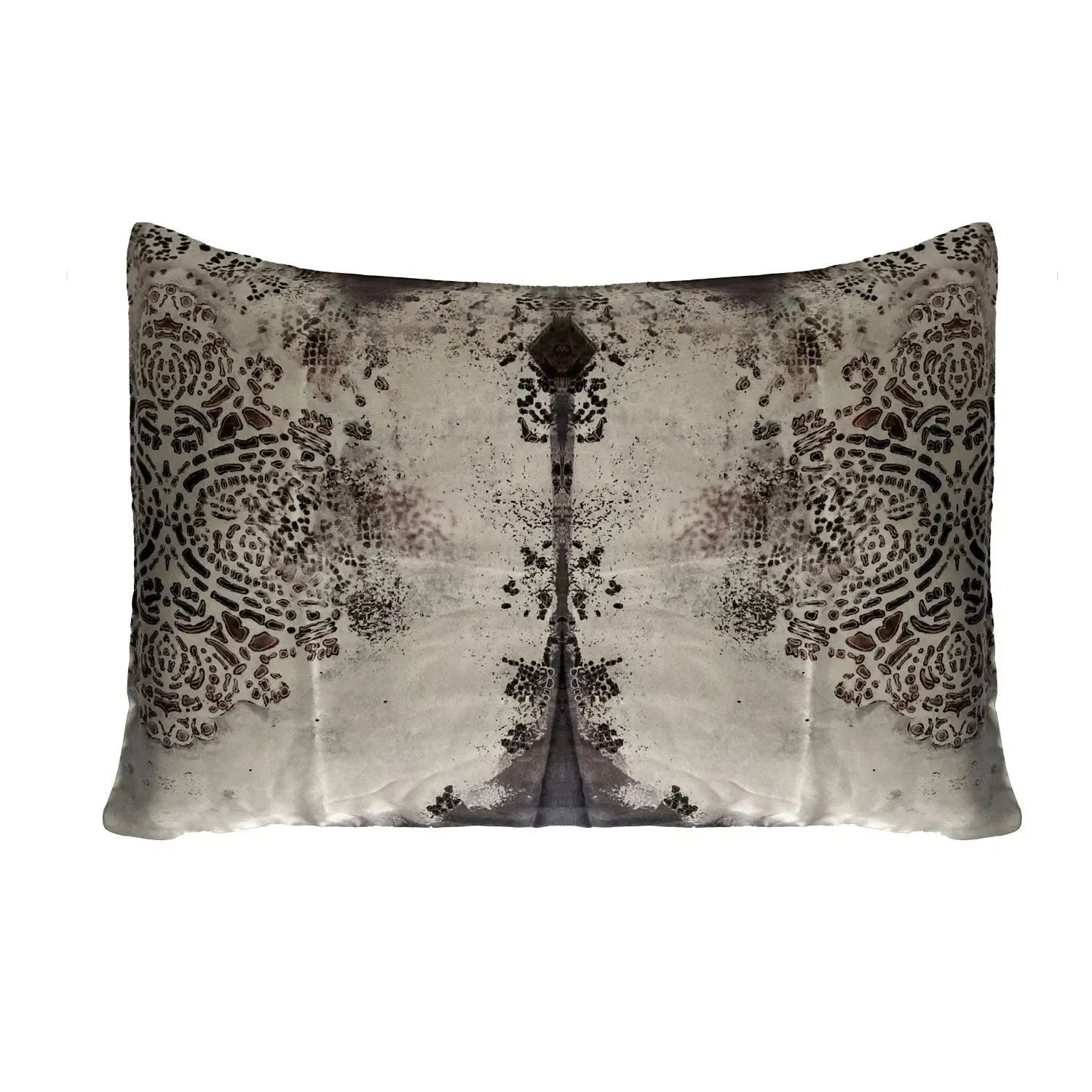 Burano Purple Grey Silk Pillowcase