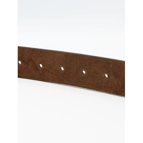 Choco Brown Cow Leather Belt for Men Plain