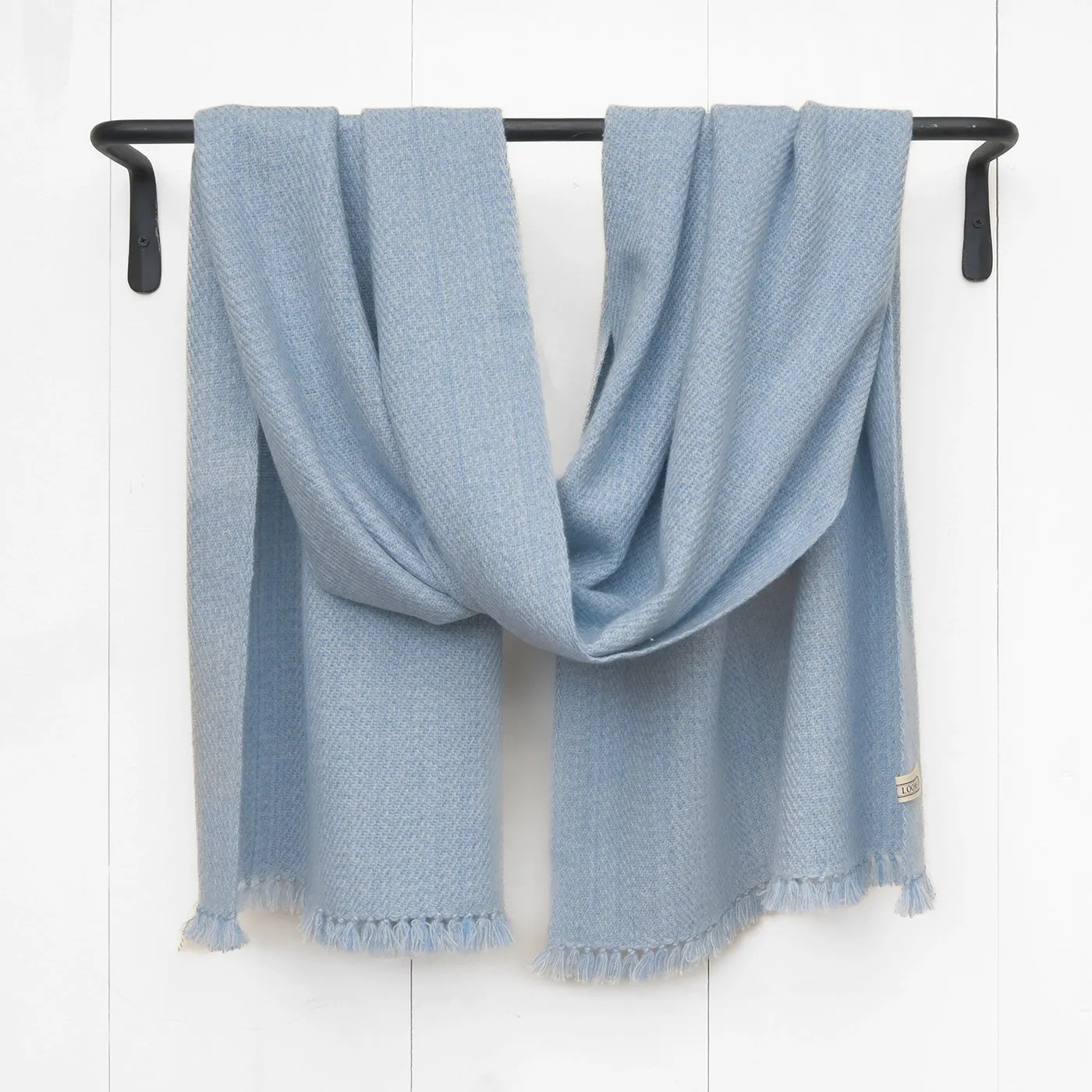 Crystal Blue Handwoven Cashmere Wrap