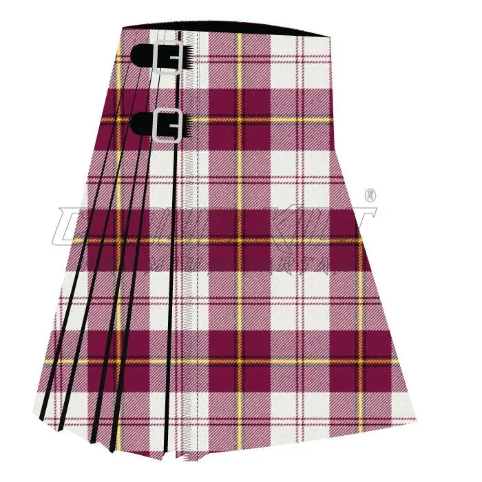 Cunningham Dress Burgundy Tartan