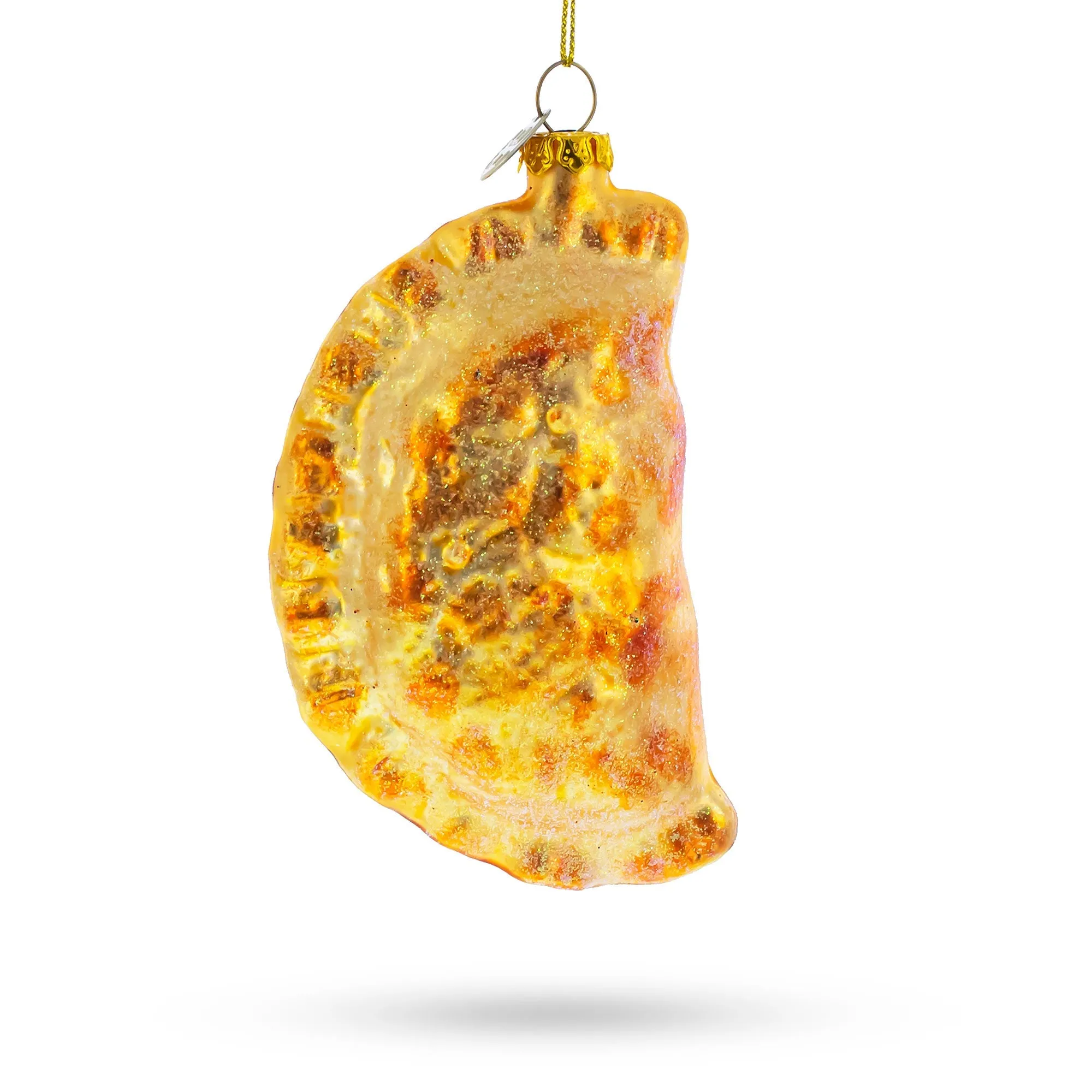 Delicious Dumpling Pierogi - Blown Glass Christmas Ornament