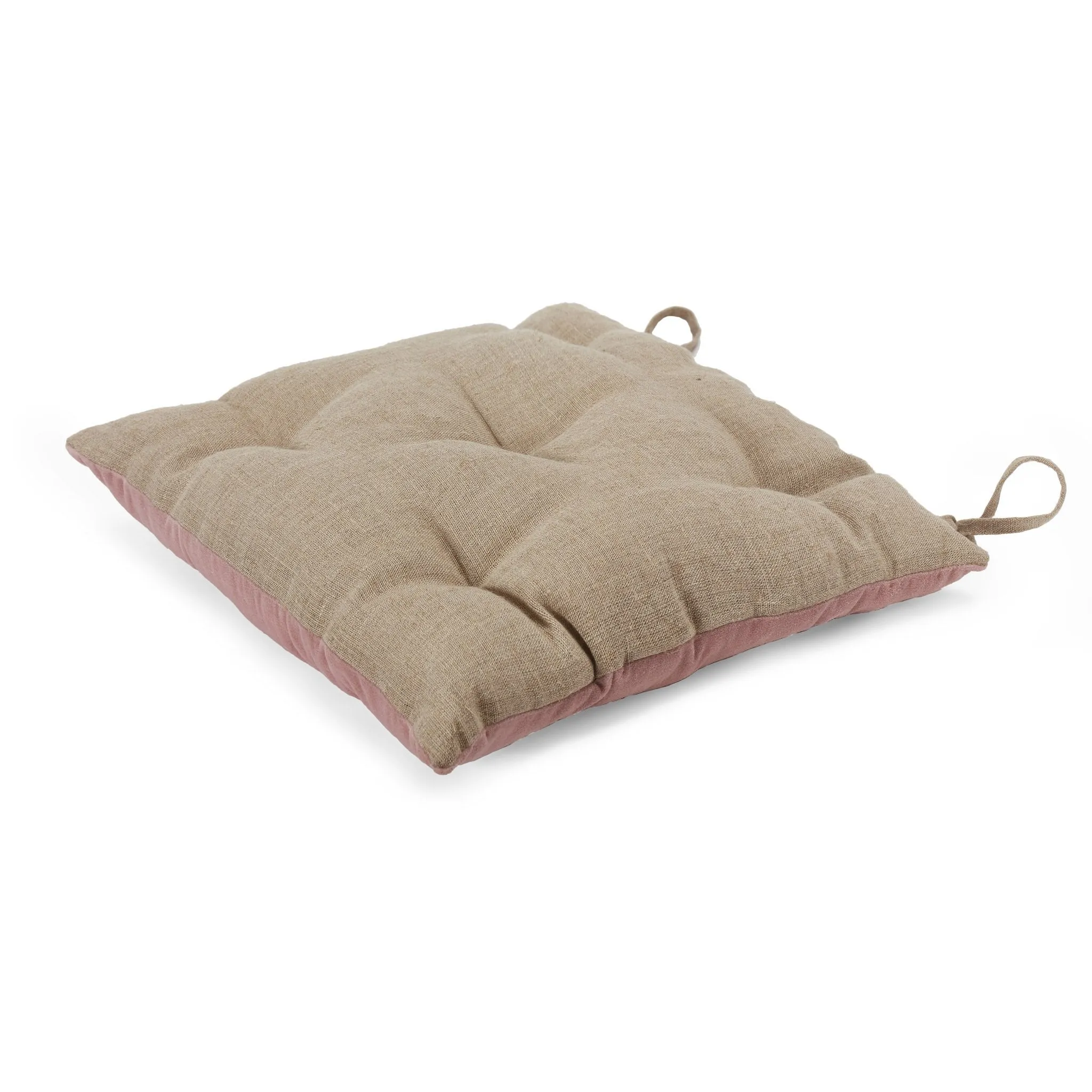 Elani Cushion [Blush pink/Natural]