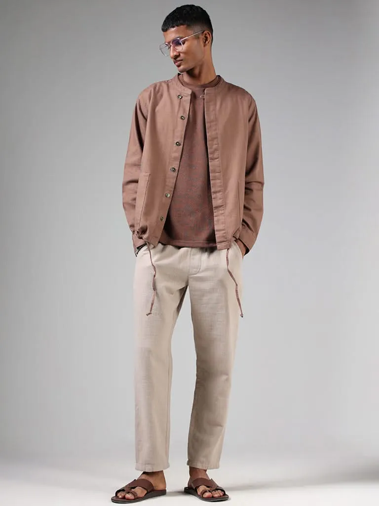 ETA Brown Relaxed-Fit Jacket