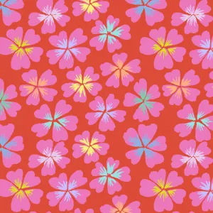 February 2024 | Petals - Red by by Kaffe Fassett for Free Spirit