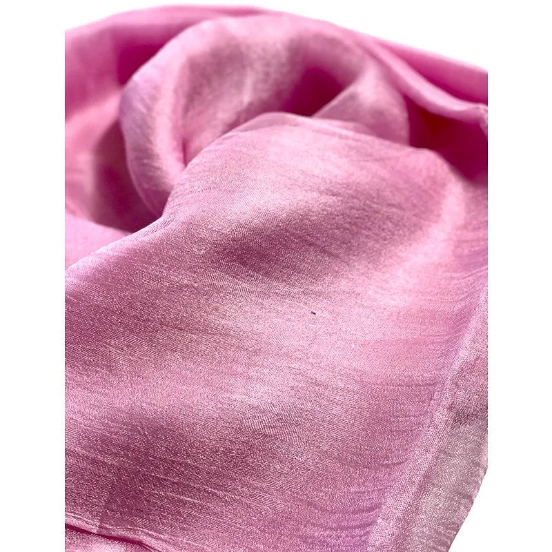 Hand dyed Pink Margilan Rarefied silk fabric for Wet Felting, Craft Fabric Silk Natural Silk Silk For Scarves Hand Dyed, Price for 2 Meters