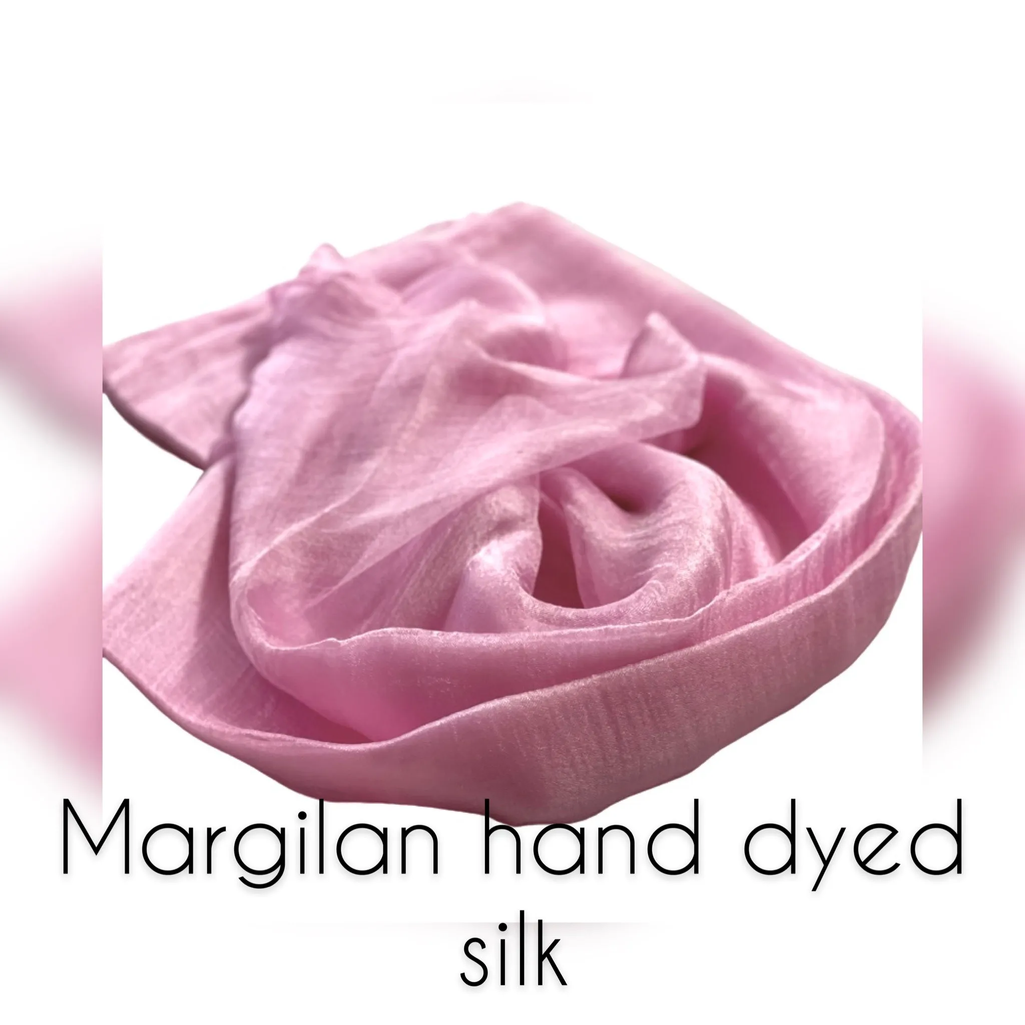 Hand dyed Pink Margilan Rarefied silk fabric for Wet Felting, Craft Fabric Silk Natural Silk Silk For Scarves Hand Dyed, Price for 2 Meters