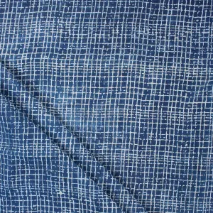 Indigo Blue Pure Cotton Block Print Fabric