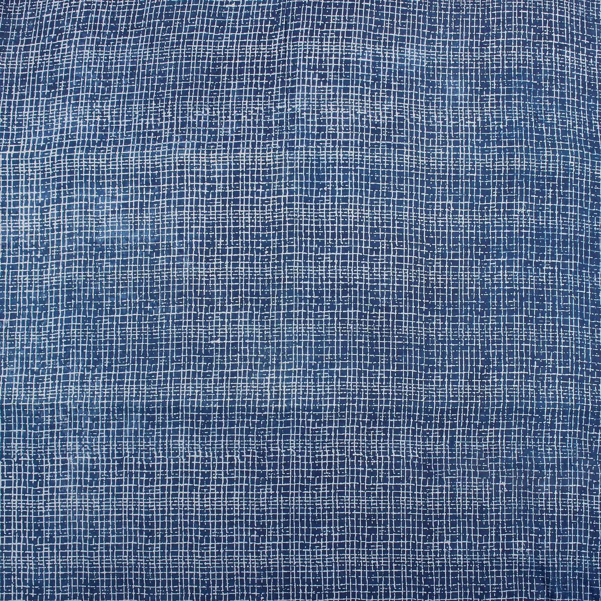 Indigo Blue Pure Cotton Block Print Fabric