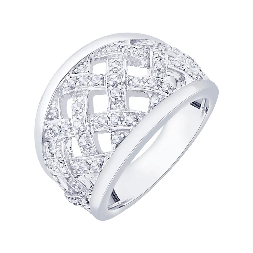 KATARINA Pave Set Diamond Fashion Ring (1/2 cttw)