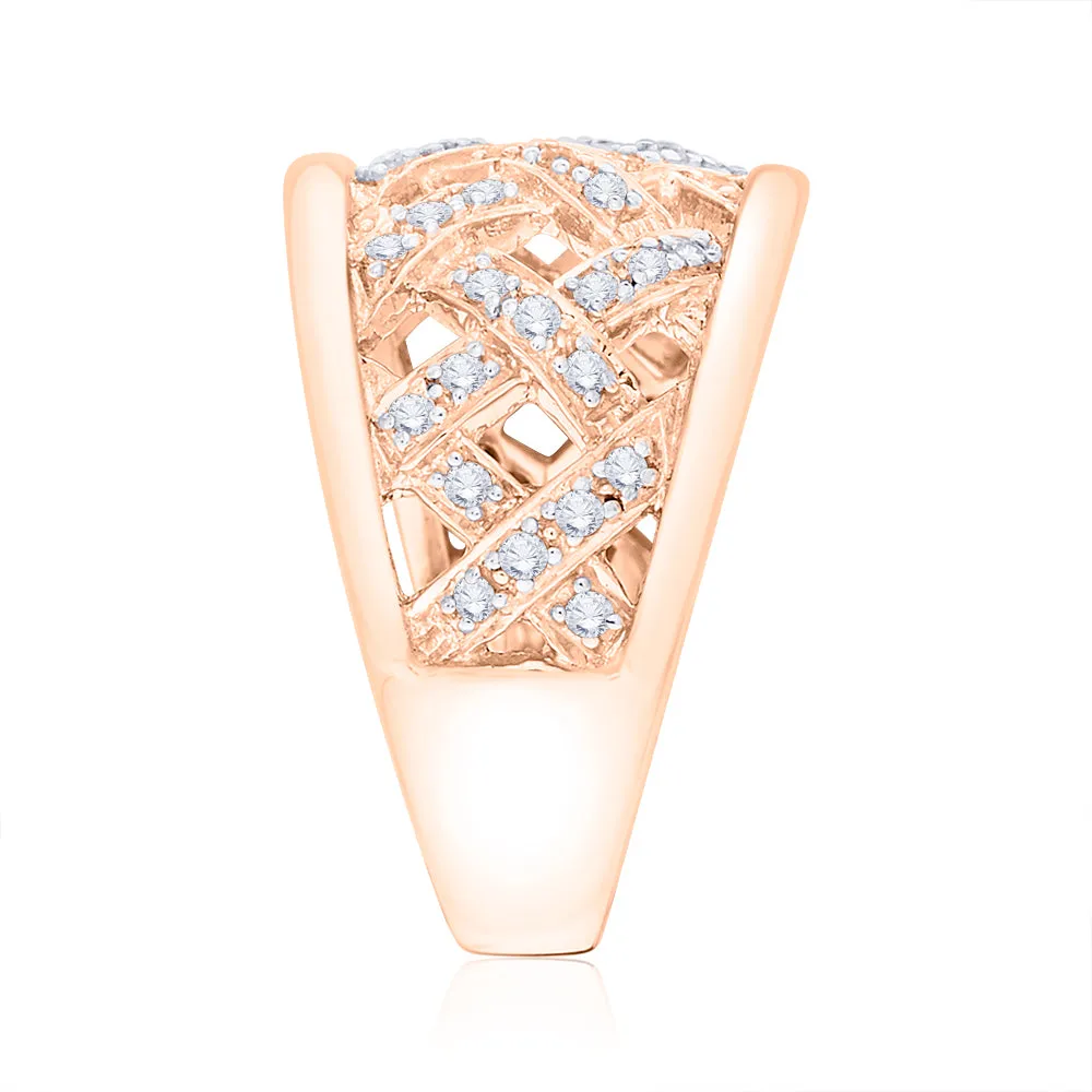 KATARINA Pave Set Diamond Fashion Ring (1/2 cttw)