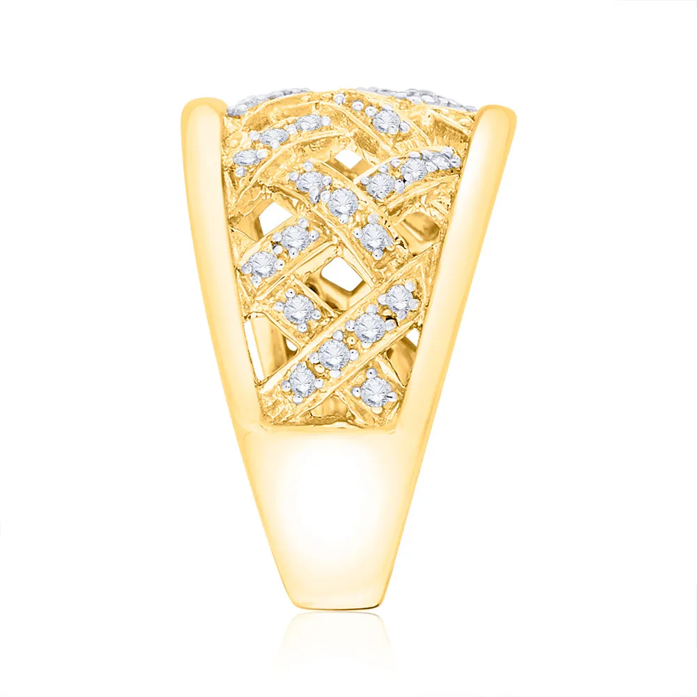 KATARINA Pave Set Diamond Fashion Ring (1/2 cttw)