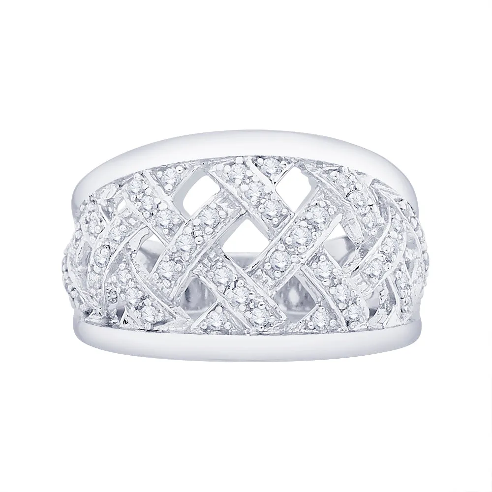 KATARINA Pave Set Diamond Fashion Ring (1/2 cttw)