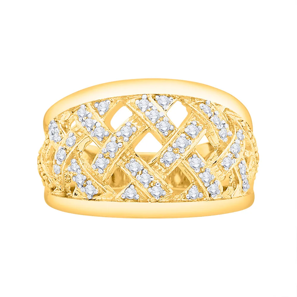 KATARINA Pave Set Diamond Fashion Ring (1/2 cttw)