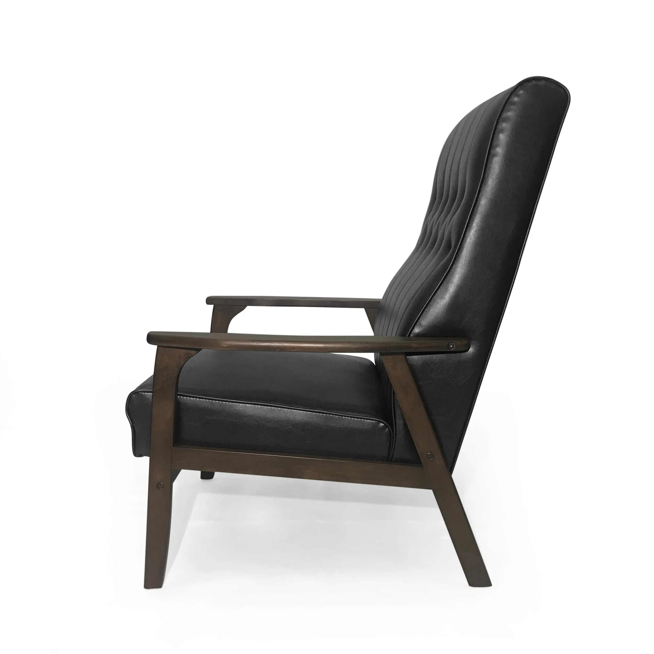 Katharine Mid-Century Faux Leather Modern Accent Chair