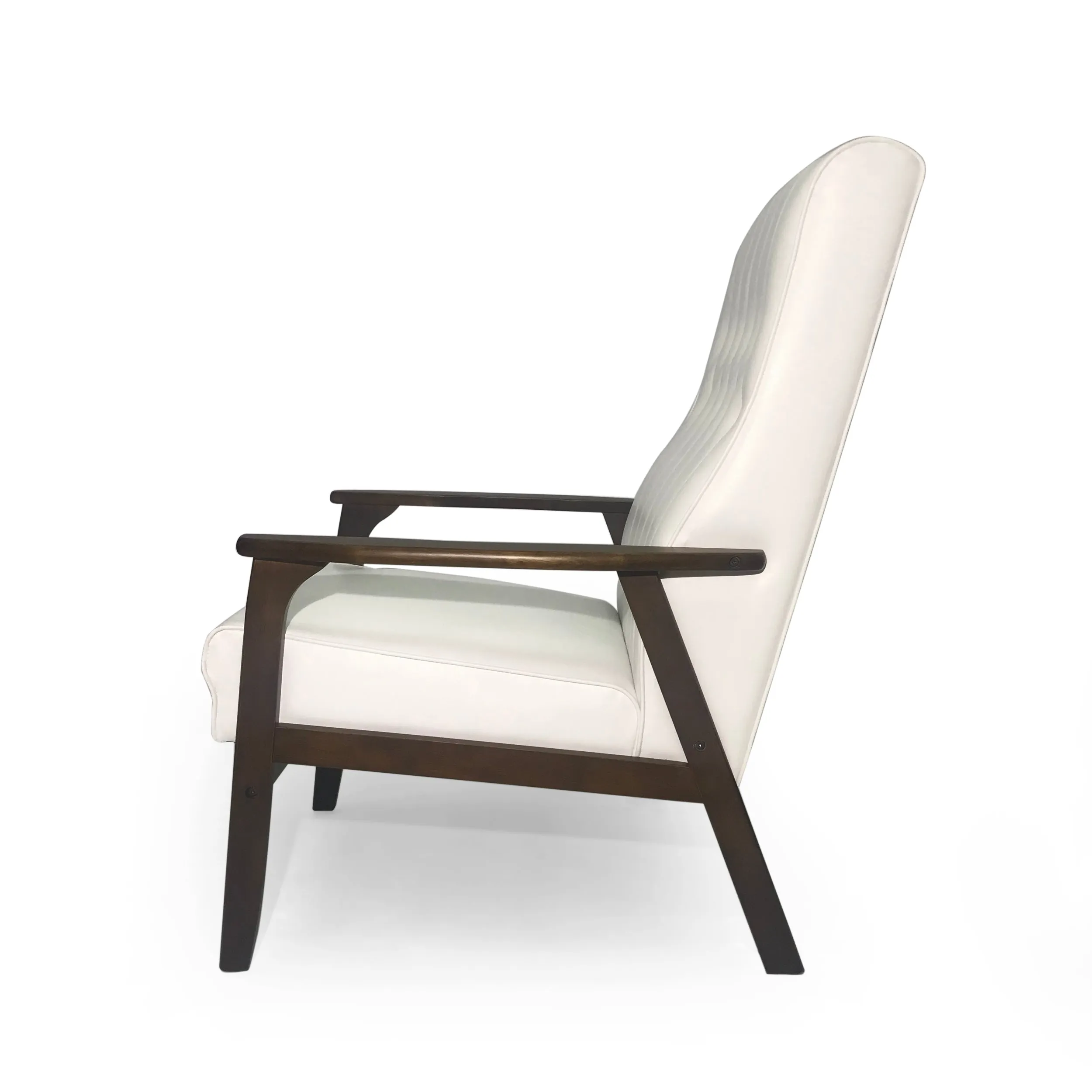 Katharine Mid-Century Faux Leather Modern Accent Chair