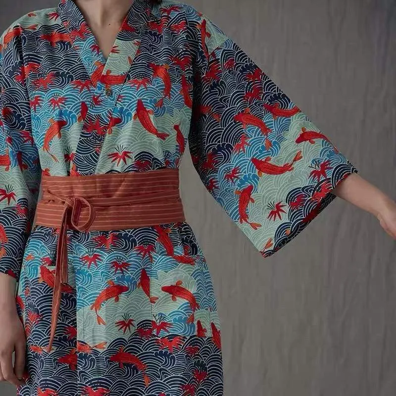 Koi & Sea Women Casual Yukata