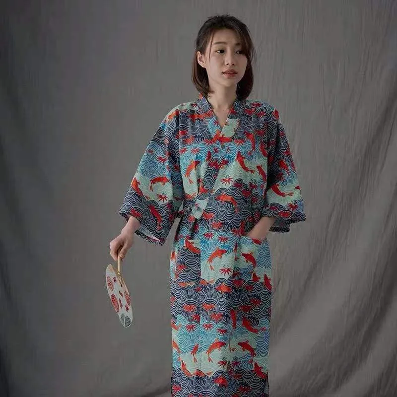 Koi & Sea Women Casual Yukata