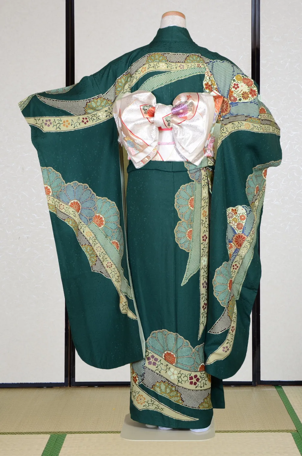 Long-sleeved kimono 6 items set / Furisode / FK#1-895