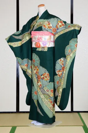 Long-sleeved kimono 6 items set / Furisode / FK#1-895