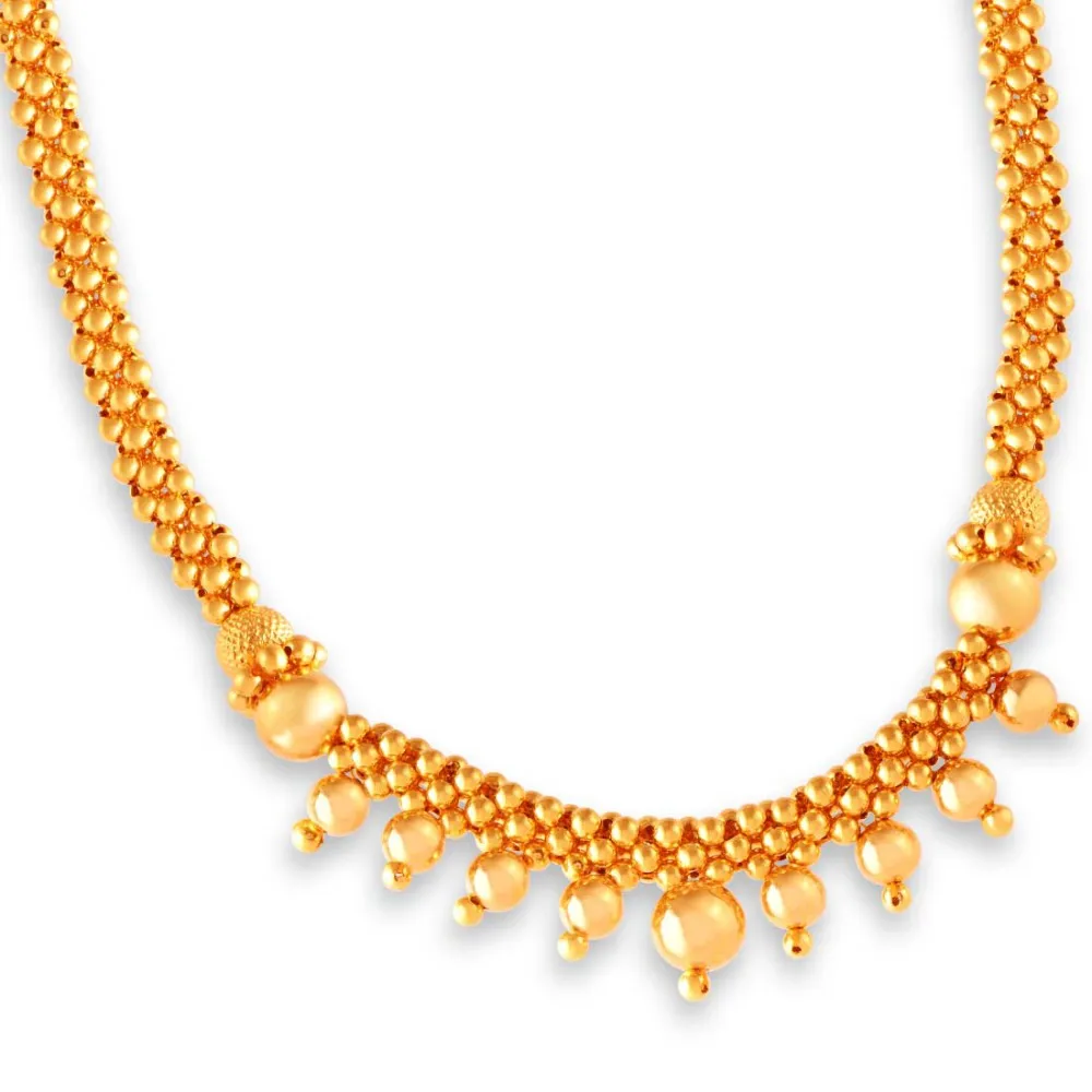 Lovely Designer 22k Gold Thusi Necklace For Women