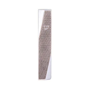 Mezuzah - Geometric - Magen David - Aluminium   Stainless Steel