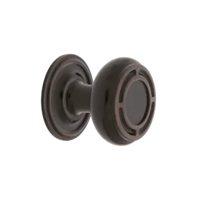 Mission Brass 1 3/8" Cabinet Knob with Classic Rose in Timeless Bronze