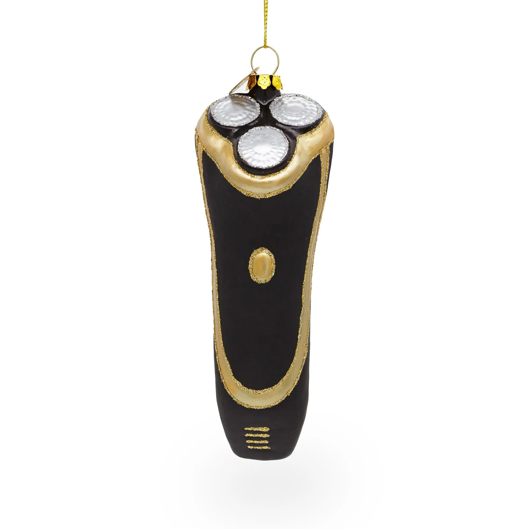 Modern Electric Shaver - Blown Glass Christmas Ornament