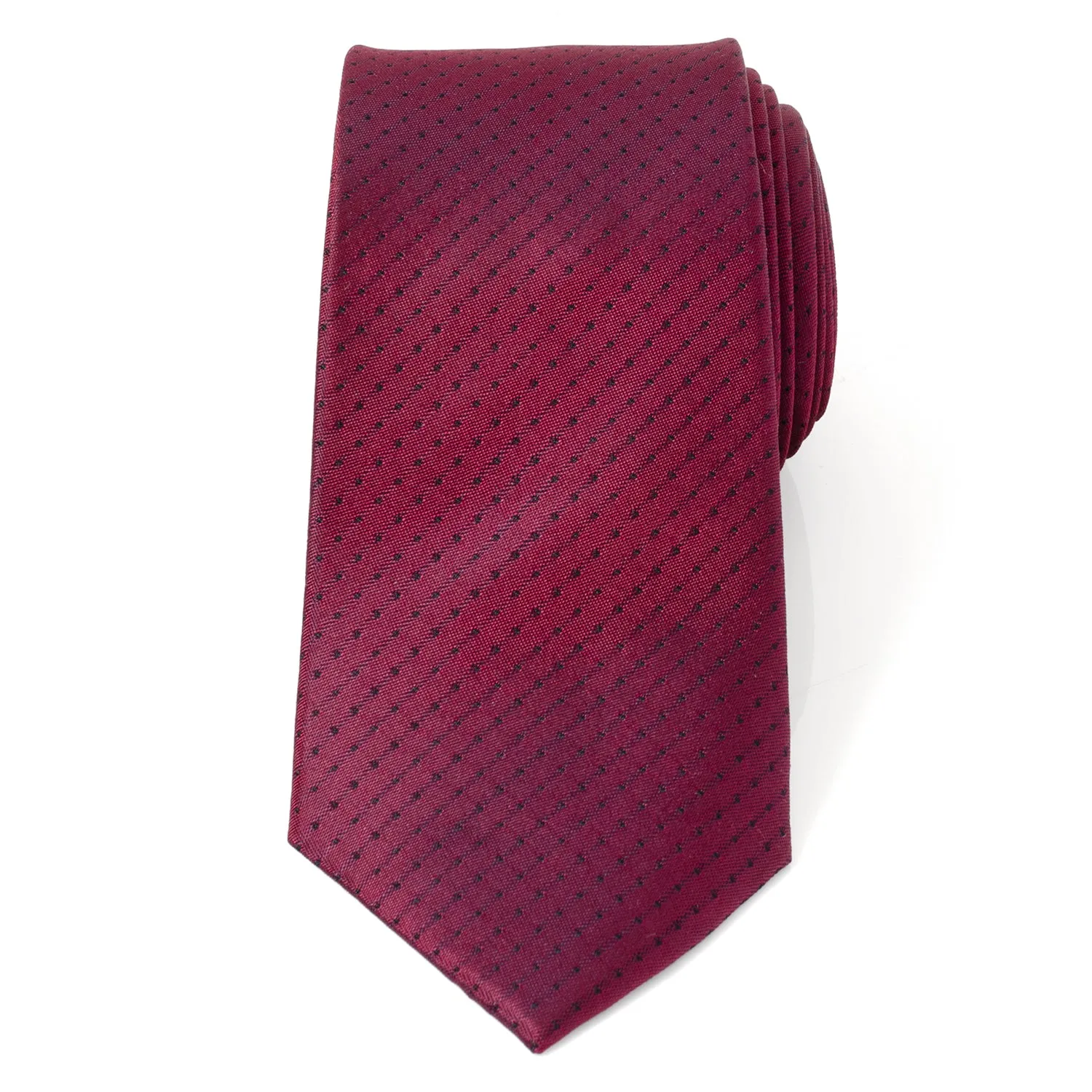 Red Pin Dot Men's Tie