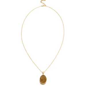 Rishima Druzy Drop Necklace Citrine