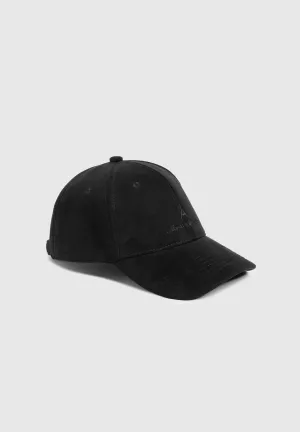 Signature Suede Cap - Black