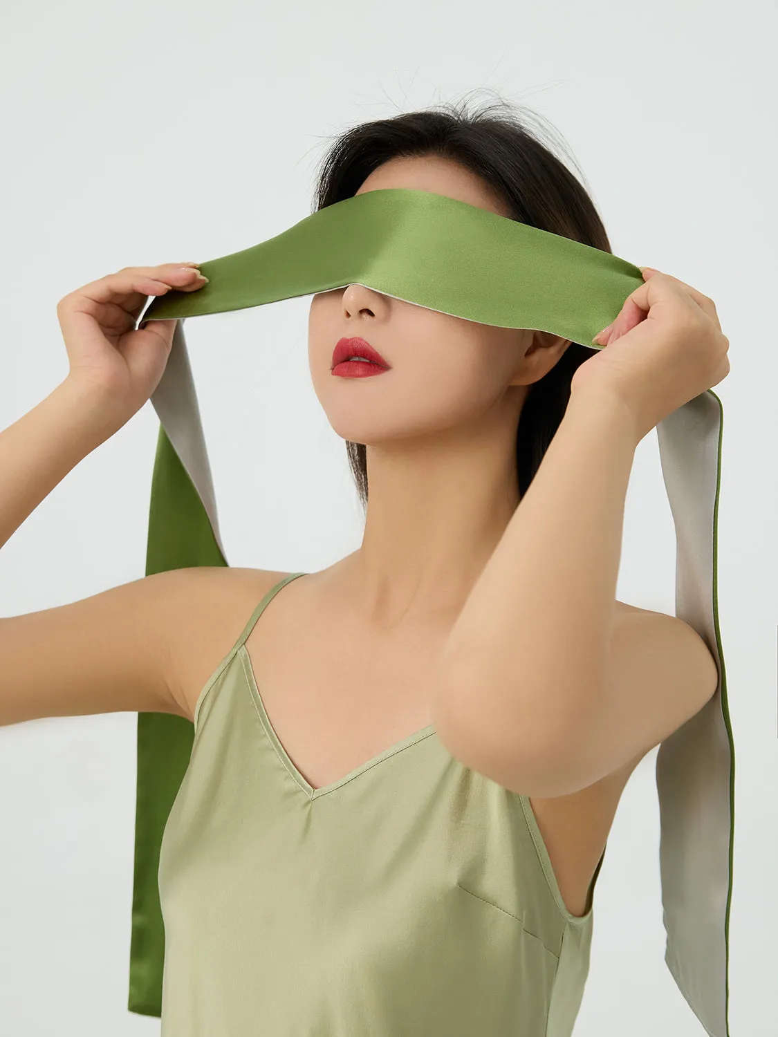 Silk Ribbon Sleep Eye Mask Blindfold