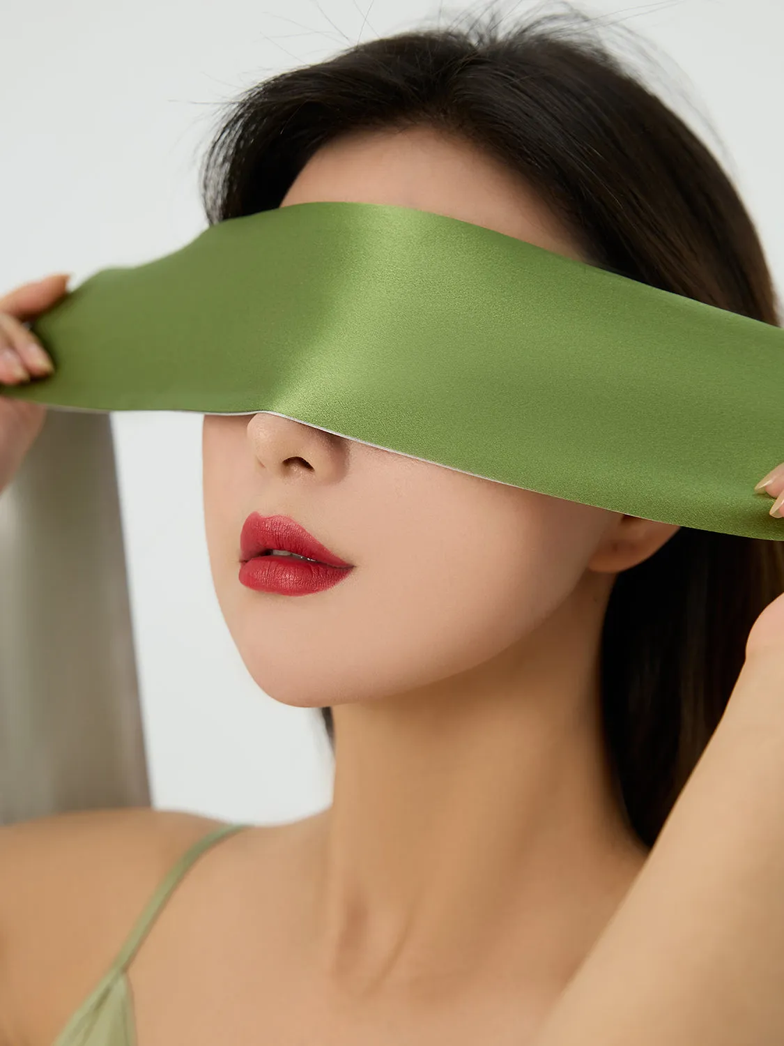 Silk Ribbon Sleep Eye Mask Blindfold