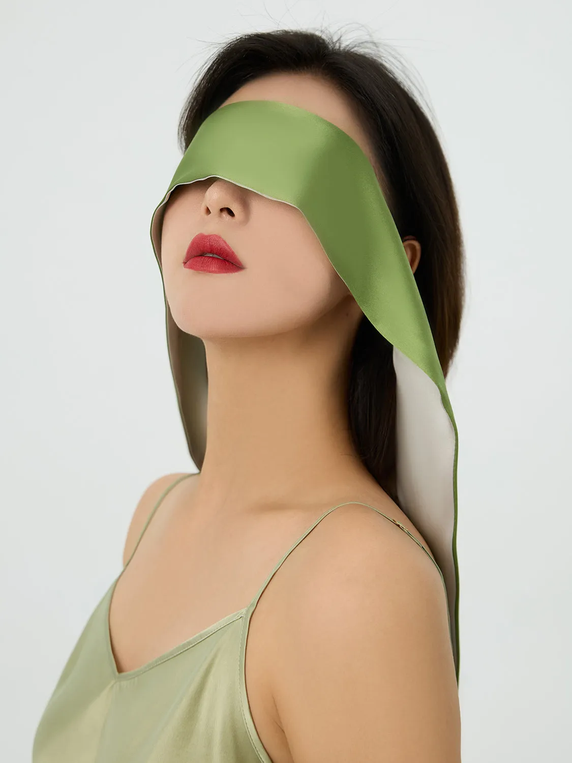 Silk Ribbon Sleep Eye Mask Blindfold