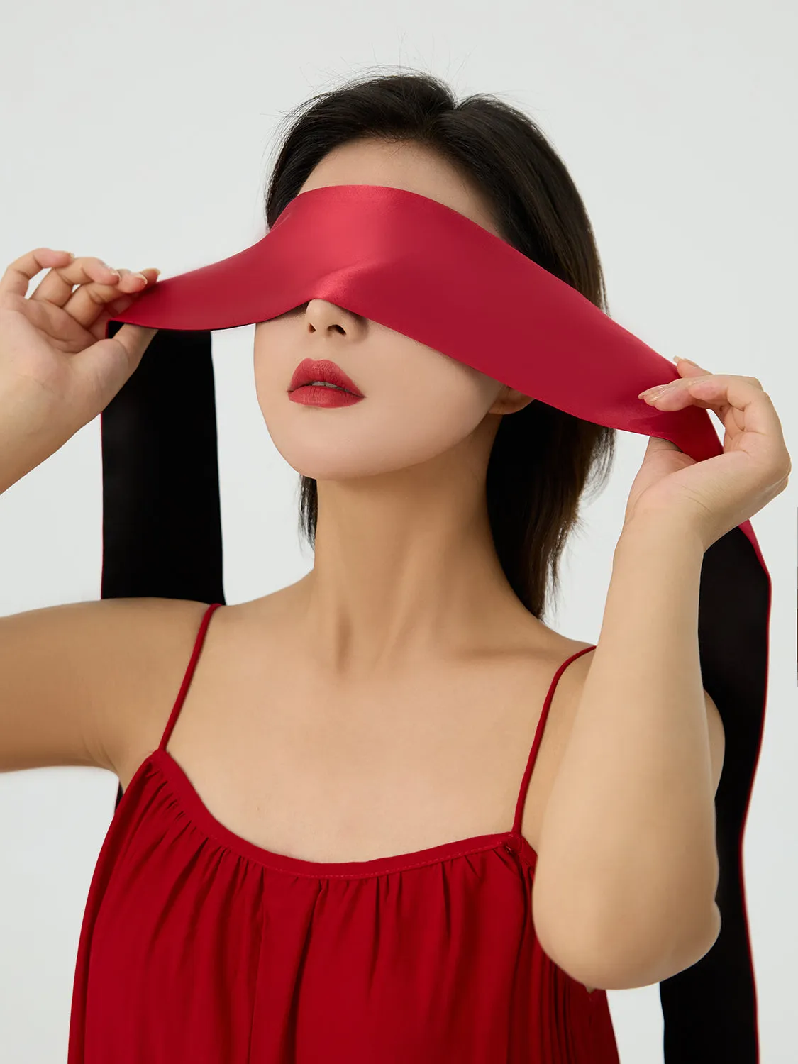 Silk Ribbon Sleep Eye Mask Blindfold